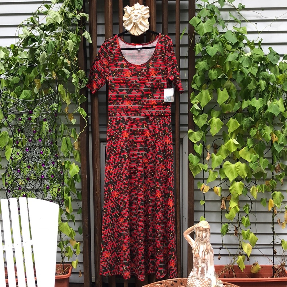 NWT LuLaRoe Gorgeous Ana Maxi Dress Size 2XL